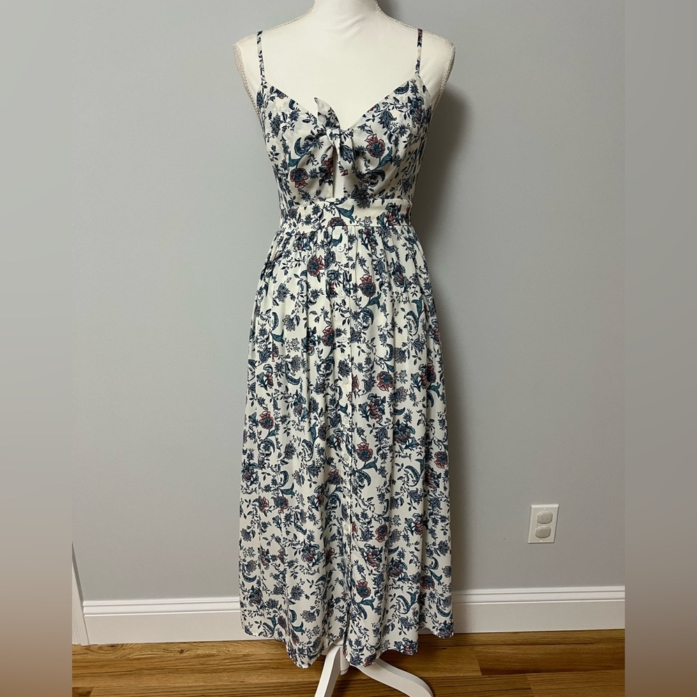 Tie Front Midi Dress